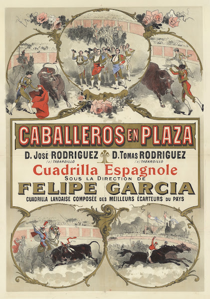 Caballeros en plaza D José Rodriguez D Tomas Rodriguez Cuadrilla espagnole sous