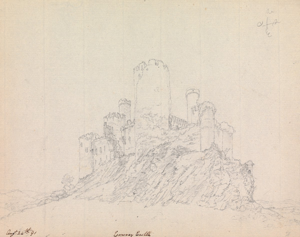 Conwy Castle Wales 1791