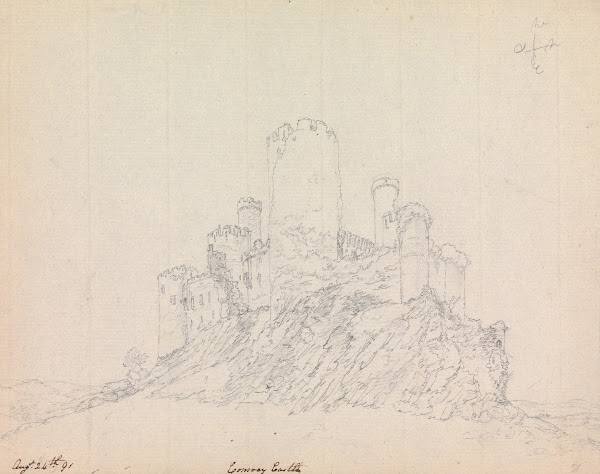 Conwy Castle Wales 1791