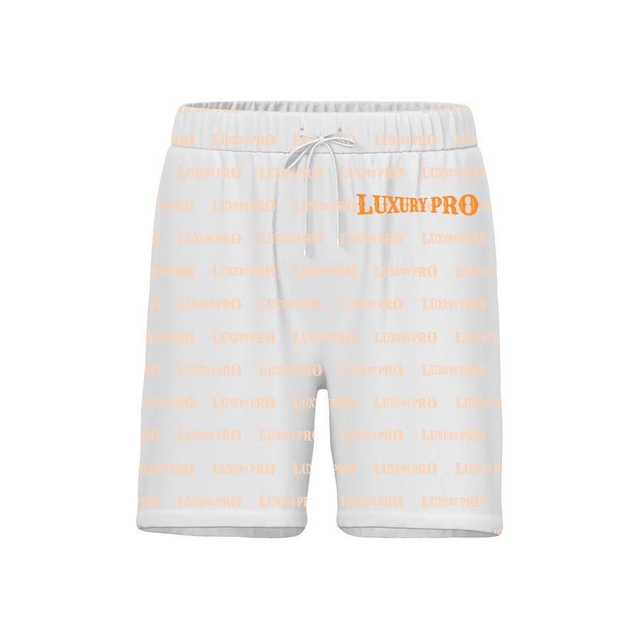 AOP TRB Hawaiian Beach Shorts with Liner, Two-Piece Construction