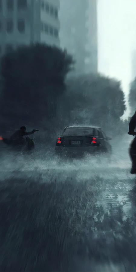 Digital Art, Artwork, Illustration, City, City Lights 4K Phone Wallpaper