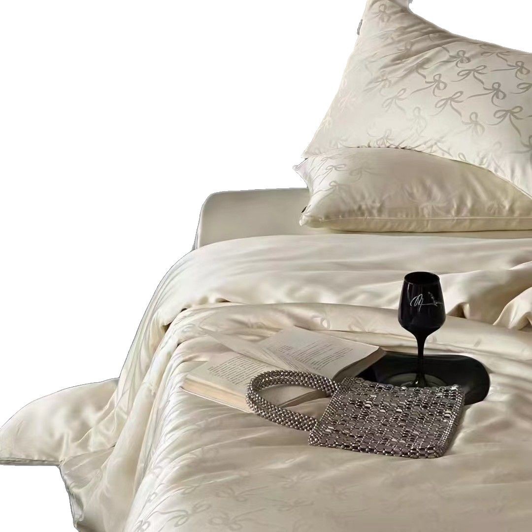 Long Staple Cotton Satin Bedding Set, 4-Piece