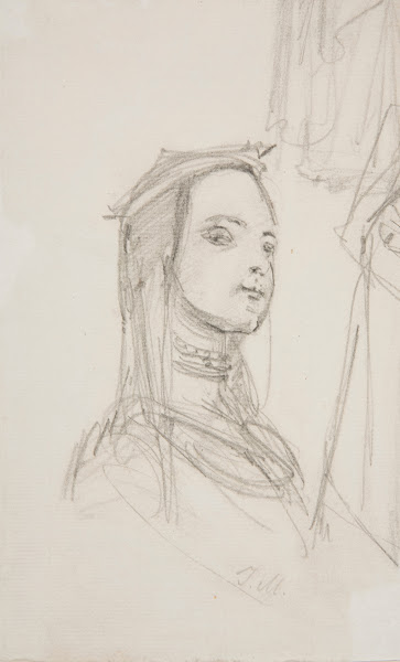 Study of a woman in historical costume 1891