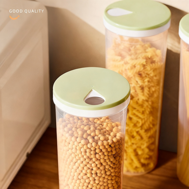 Pasta storage container with lid, PP, 1–2 l