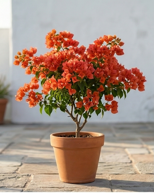 Imported Chilli Orange Bougainvillea Plant