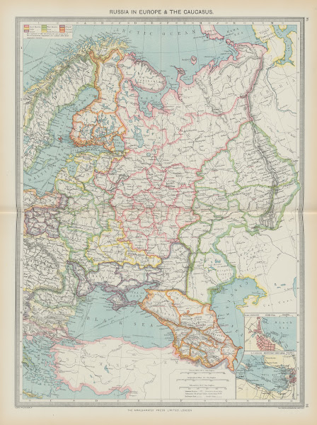 Russia In Europe and The Caucasus 1908