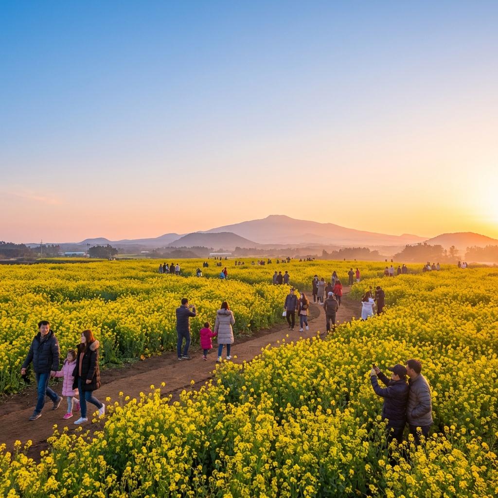 2026년 제주 유채꽃 핵심 개화시기 및 추천 방문 시간