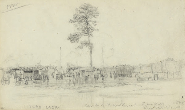 Camp of Hawkins Zouaves Newport News 1861