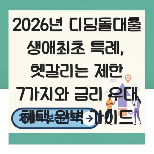 디딤돌대출 생애최초 특례 제한 및 금리 우대 혜택 적용 가이드 대표 이미지
