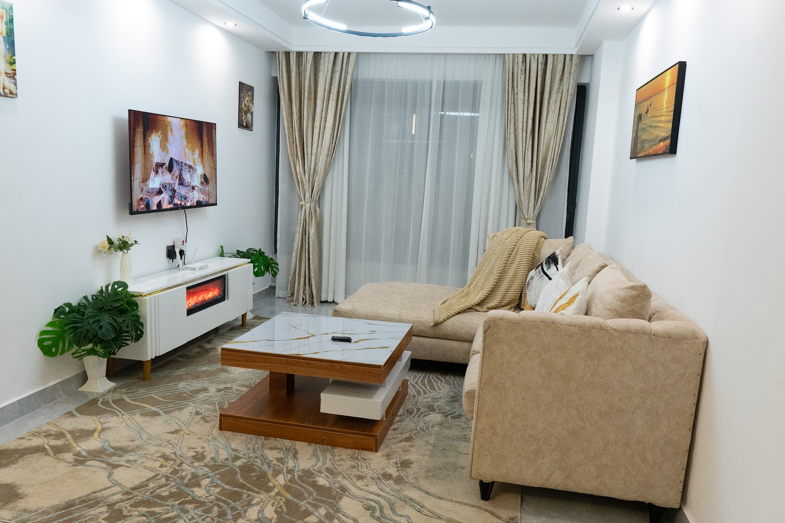 Modern interior finishes at Mercy Luxe Haven