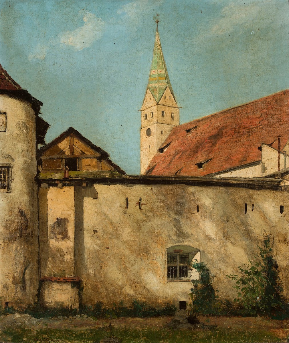 Courtyard of the castle in Pappenheim
