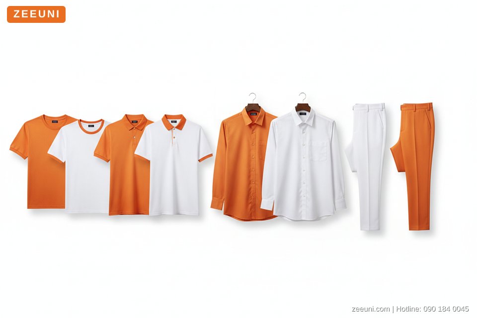 Sản Phẩm Đồng Phục – Áo Thun, Áo Polo, Áo Sơ Mi, Quần Tây | May Đồng Phục Zeeuni