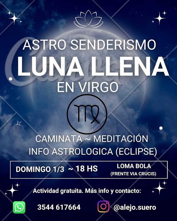 Astro Senderismo Luna Llena en Virgo