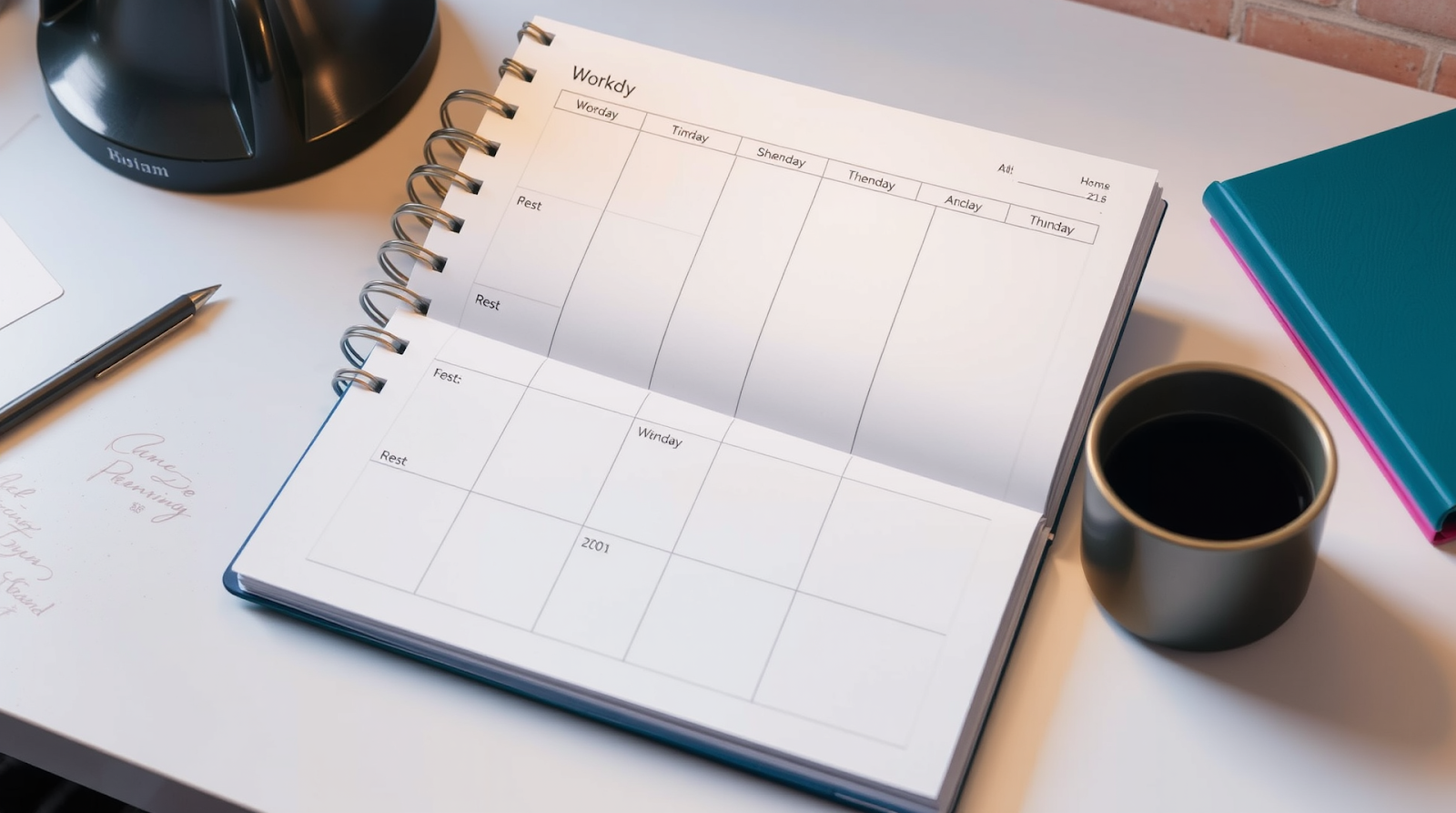 A calendar highlighting three workout days with rest days in between, demonstrating a balanced beginner weekly schedule.