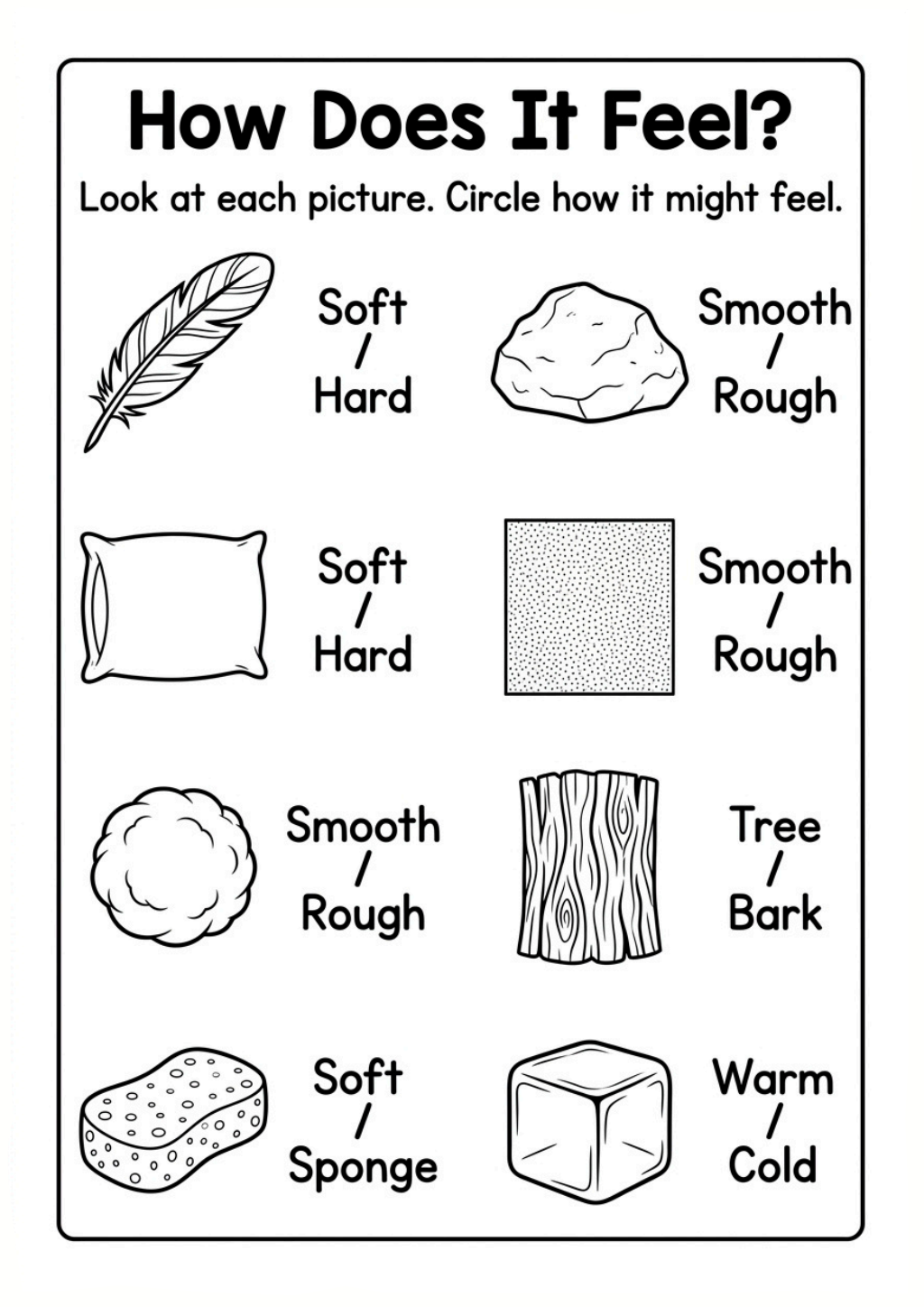 How Does It Feel? Worksheet
