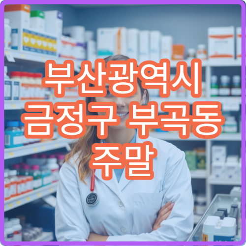 부산광역시 금정구 부곡동 주말 당번 약국 정보