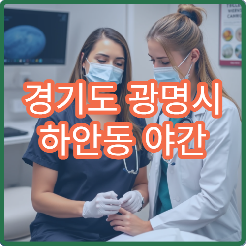 경기도 광명시 하안동 야간 치과 병원 밤 치통 응급 진료