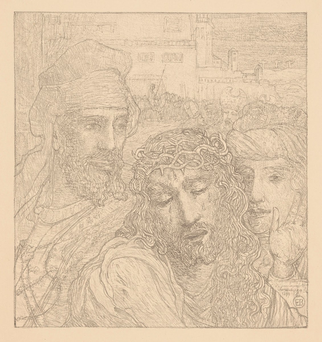De bespotting van Christus 1890