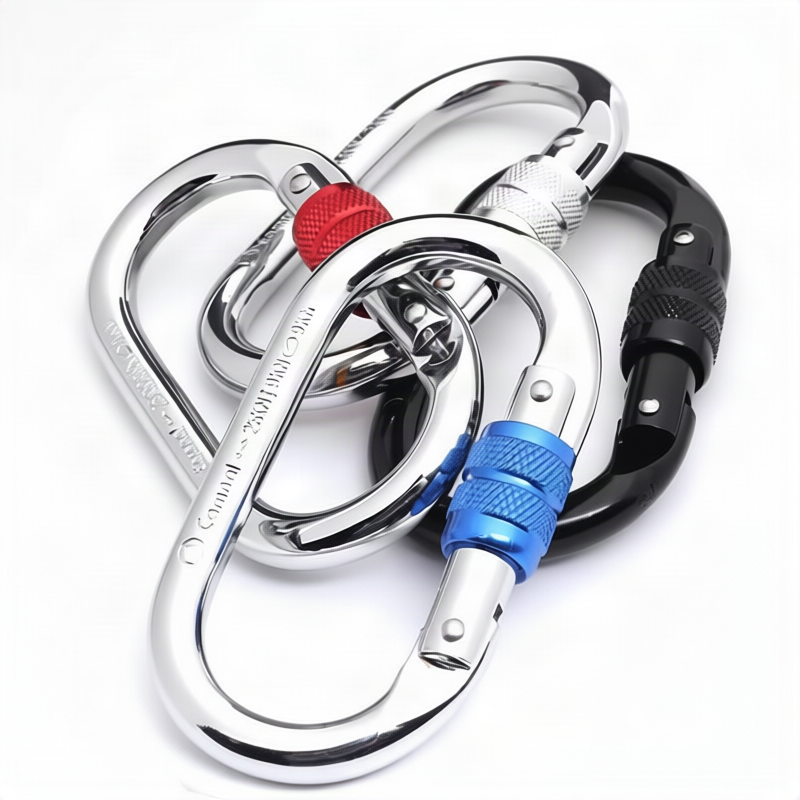 Stahlkarabiner für Klettern, 25 KN