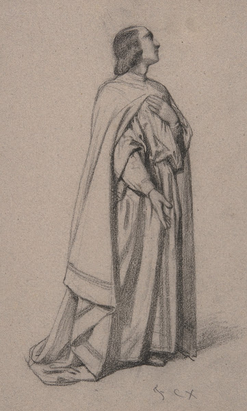 Standing Figure of a Robed Man