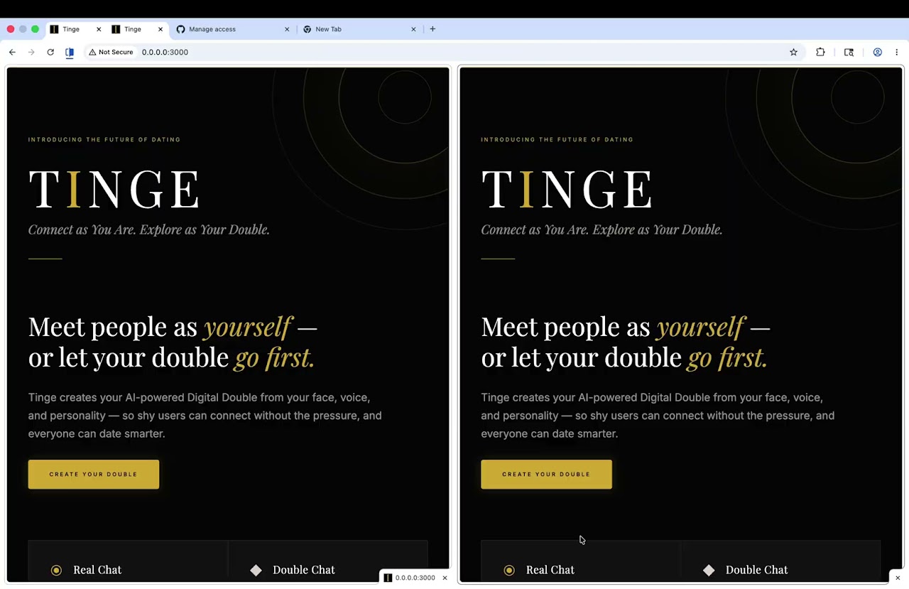 Tinge project preview