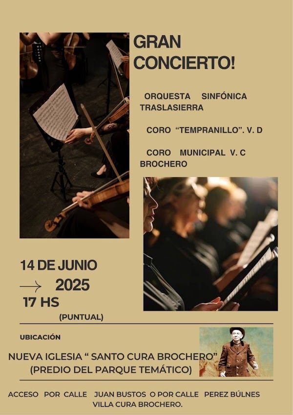 GRAN CONCIERTO! Orquesta Sinfónica Traslasierra