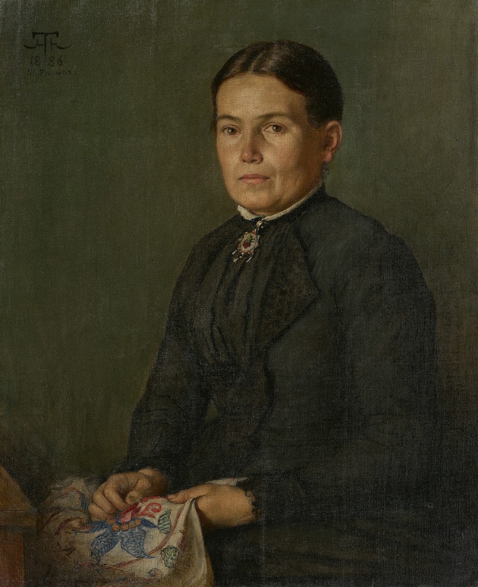 Portrait of the Artists Sister Agathe 1886