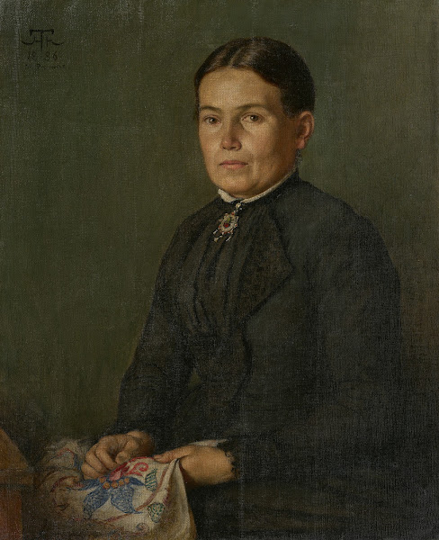Portrait of the Artists Sister Agathe 1886