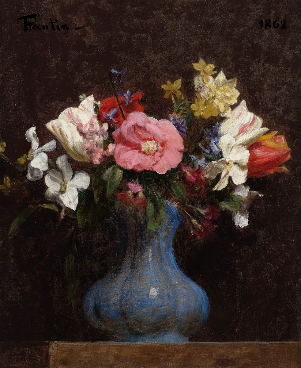 Fleurs camélias et tulipes 1862