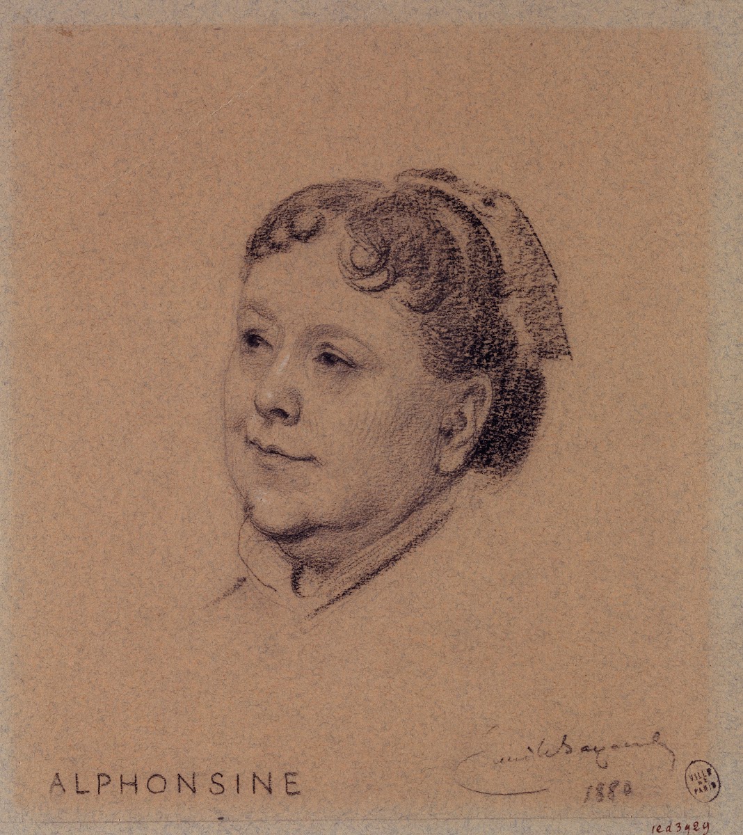 Portrait dAlphonsine actrice du Palais Royal 1880