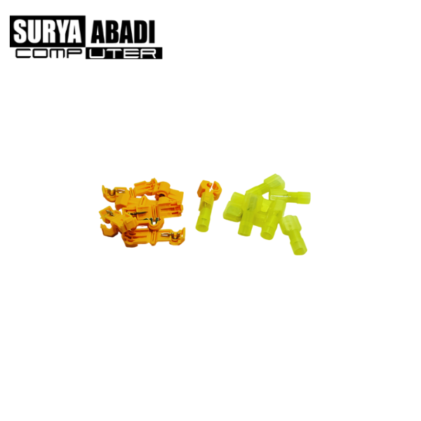 KONEKTOR KABEL JUMPER T DAN SPLITTER 1 SET KUNING