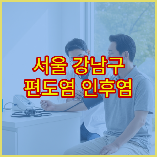 서울 강남구 편도염 인후염 이상 증상 치료 잘하는 전문 병원