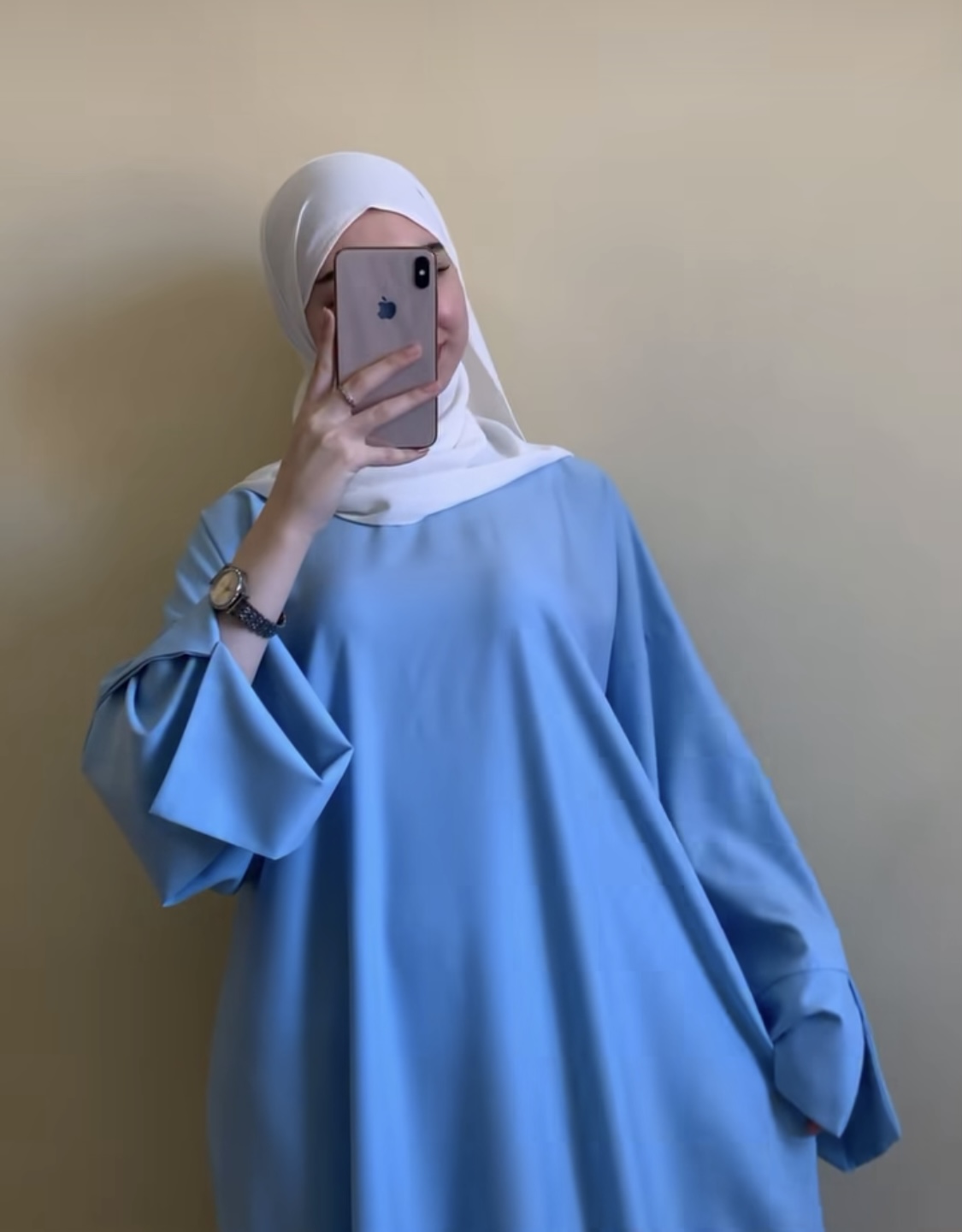 Sky Blue Haya Abaya