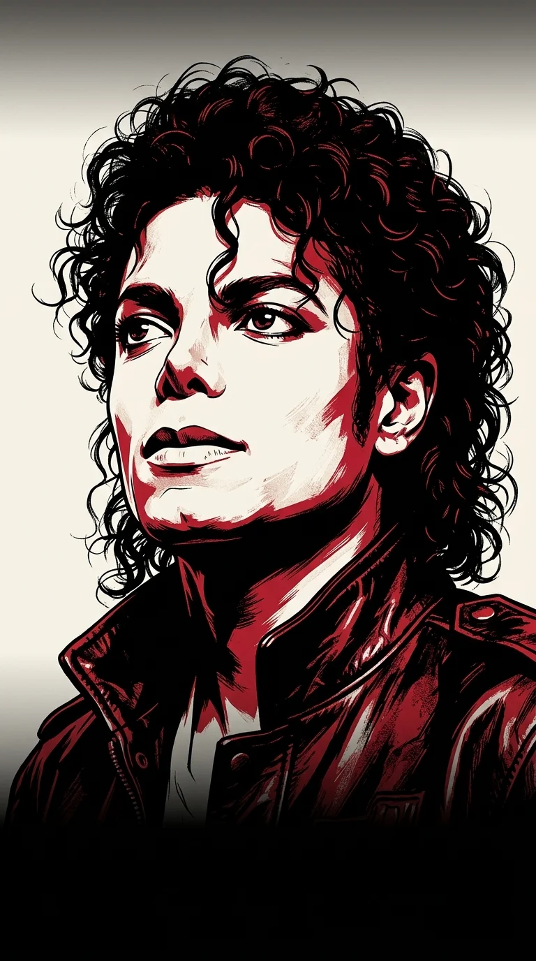 Michael Jackson High Contrast Red Pop Art Wallpaper - Free 4K mobile Wallpaper