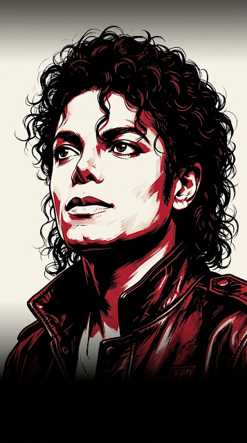 Michael Jackson High Contrast Red Pop Art Wallpaper - Free mobile Wallpaper