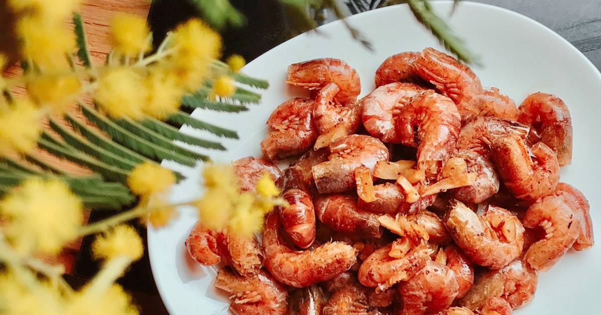 Tôm Xám Trứng Ram Mặn