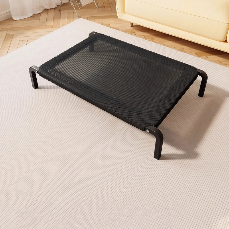 Hundebett mit Stahlrahmen, atmungsaktiv, ganzjährig