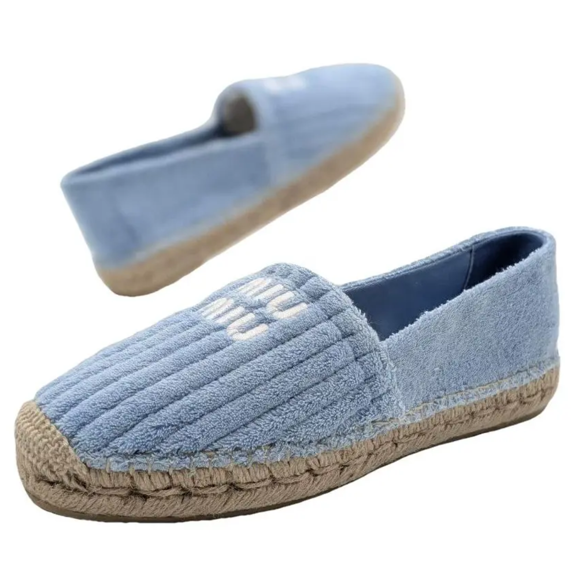 Espadrillas Miu Miu celesti