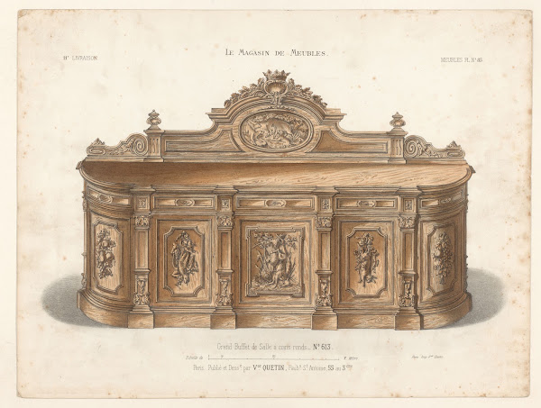 Grand buffet de Salle à coins ronds 1832   1904