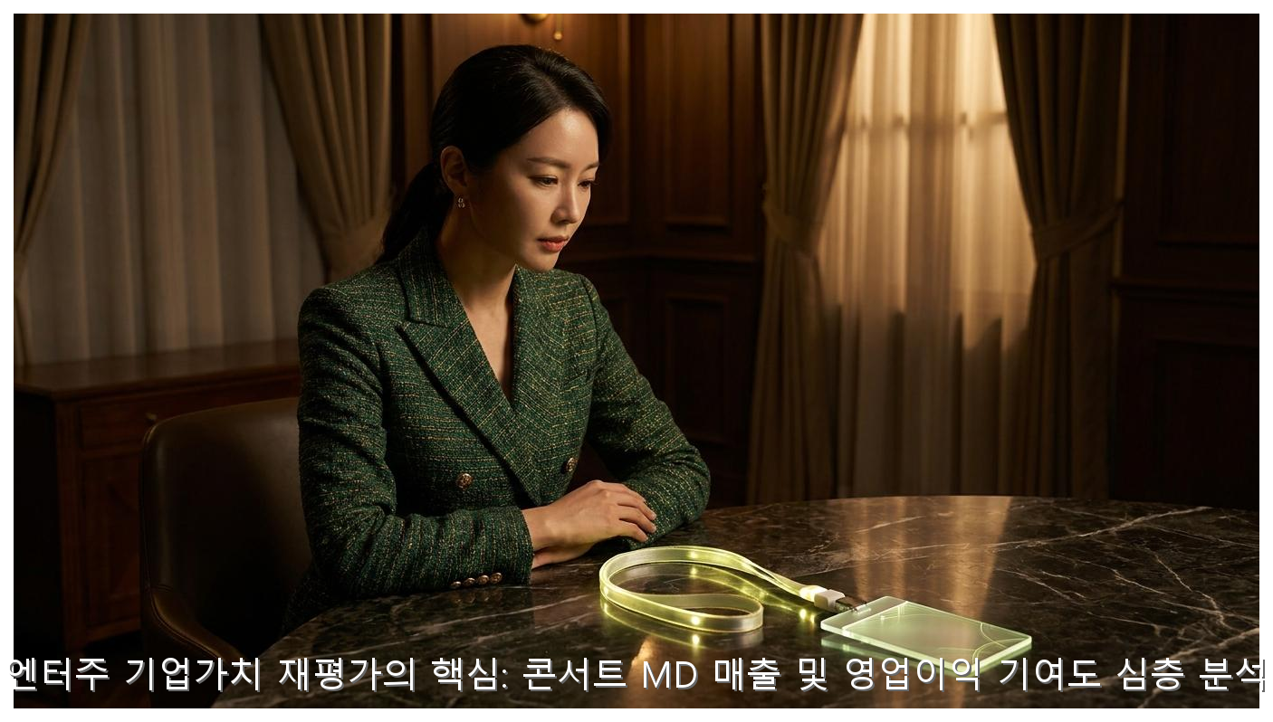 엔터주 기업가치 재평가의 핵심: 콘서트 MD 매출 및 영업이익 기여도 심층 분석 핵심 안내 및 분석 인포그래픽 (2)