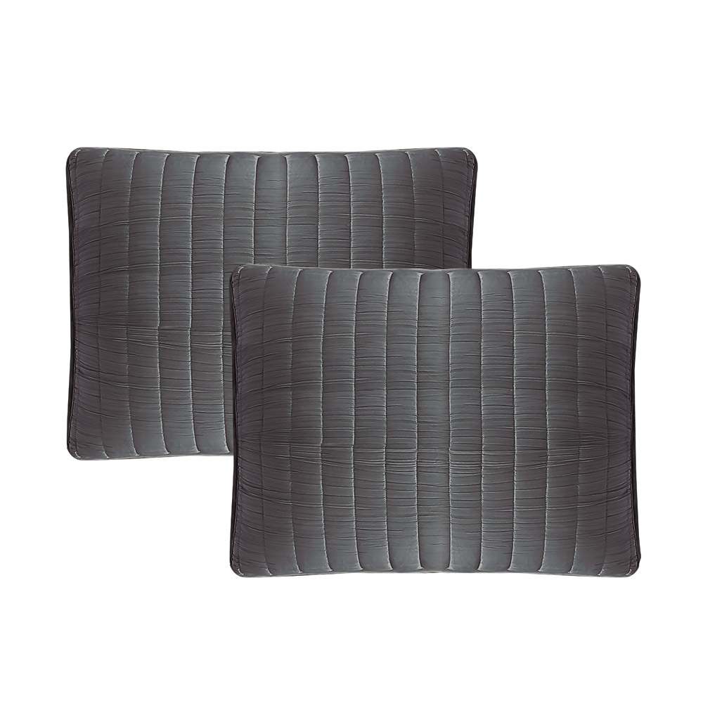 Set de edredón queen de poliéster Hallmart Collectibles™ Mansfield color gris oscuro, 3 piezas