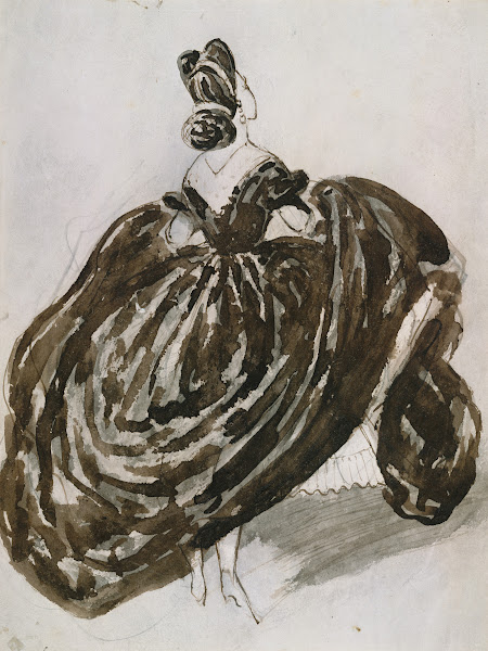 A Parisienne Seen from the Back 1850s