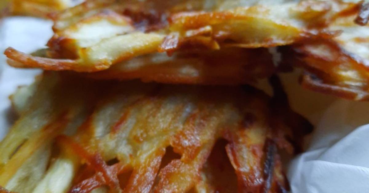 Bánh khoai rán tối giản