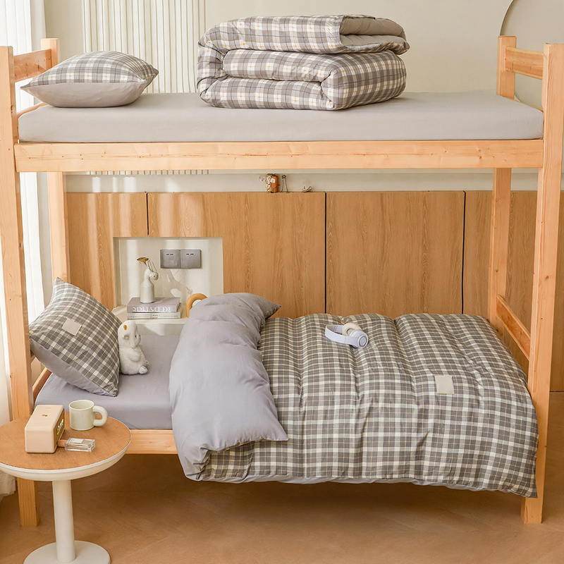 Baumwoll-Bettwäsche-Set für Studentenwohnheime
