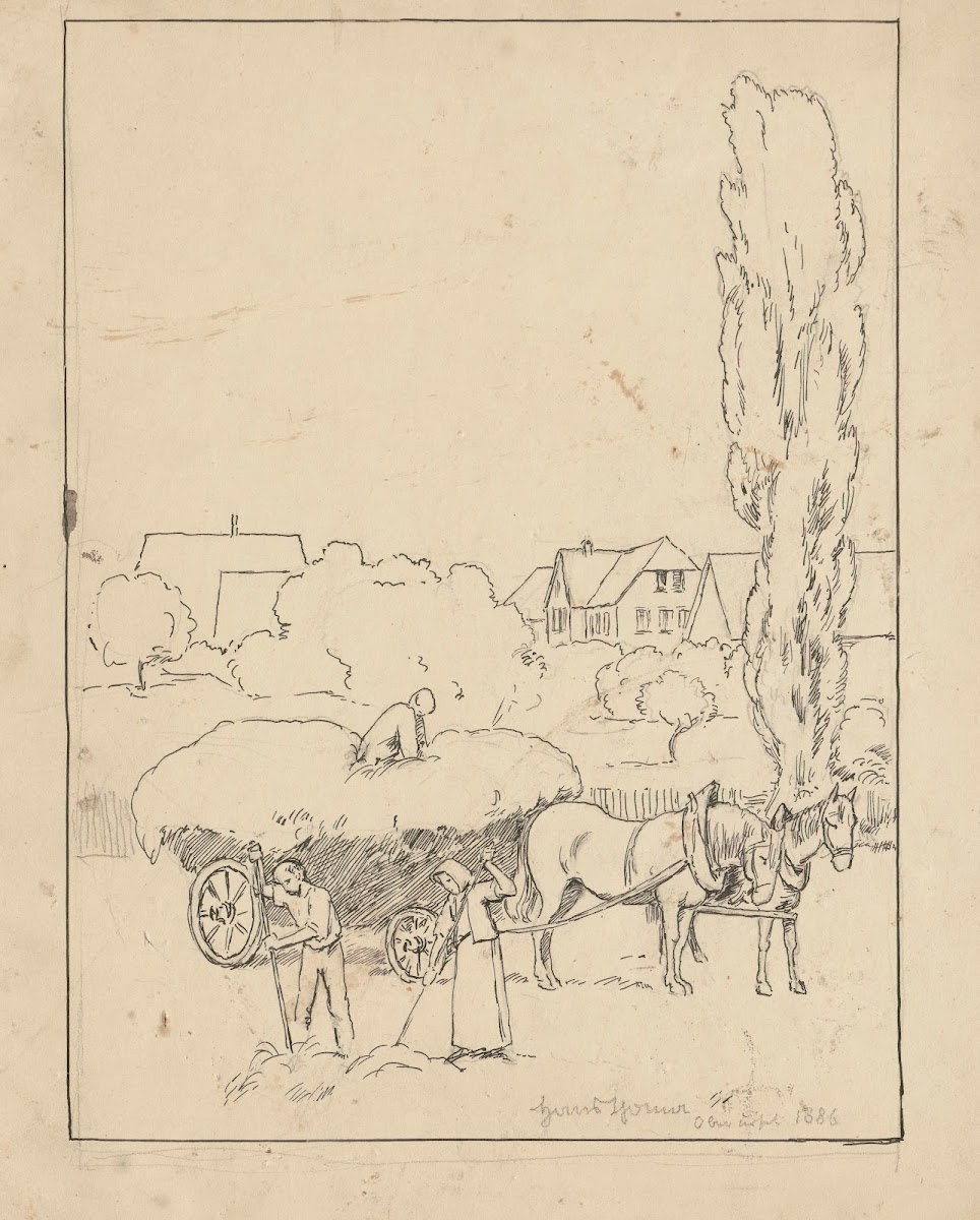 Haymaking in Oberursel 1886