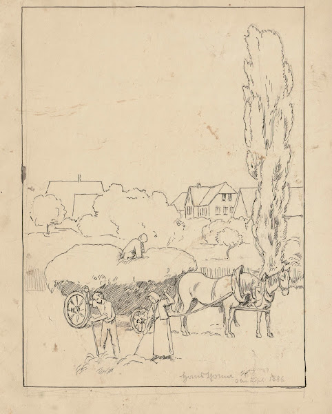 Haymaking in Oberursel 1886
