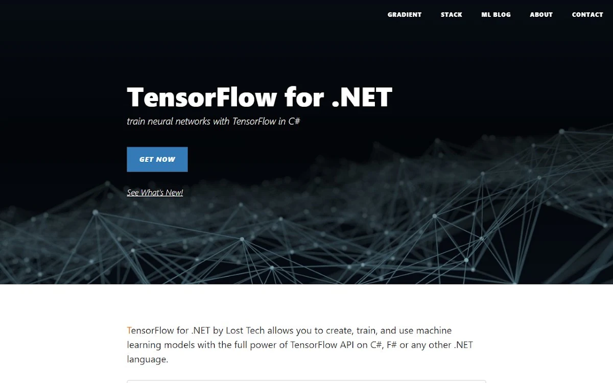 Captura de LostTech.TensorFlow