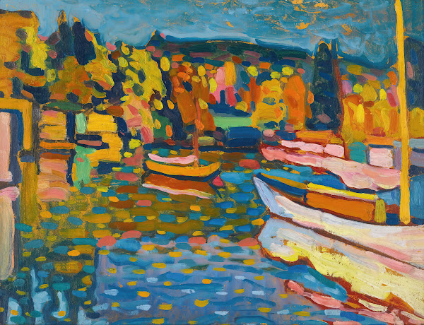 Study For Autumn Landscape With Boats 1908