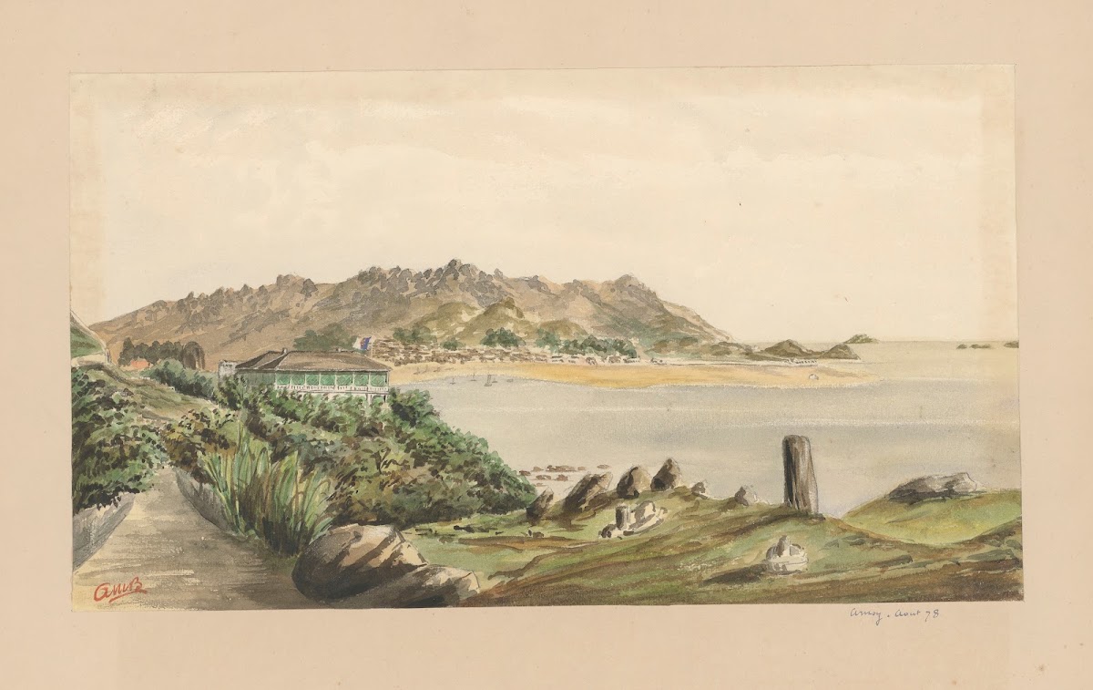 25 aquarelles par Auguste Mouillesaux de Bernières Pl08 1879