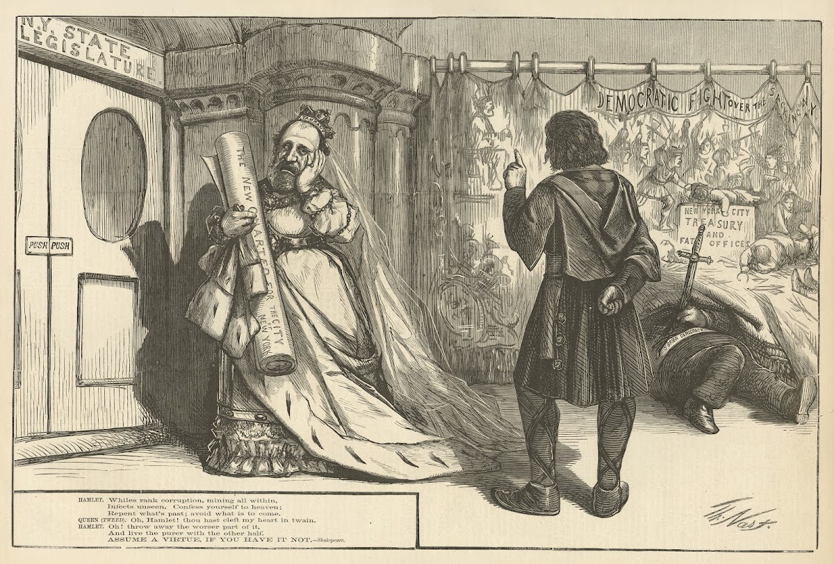 Senator Tweed in a new role 1870